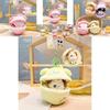 Soft And Cuddly Plush Cartoon Puppy Bakery Surprise Pudding Keychain For Headphone Organizers