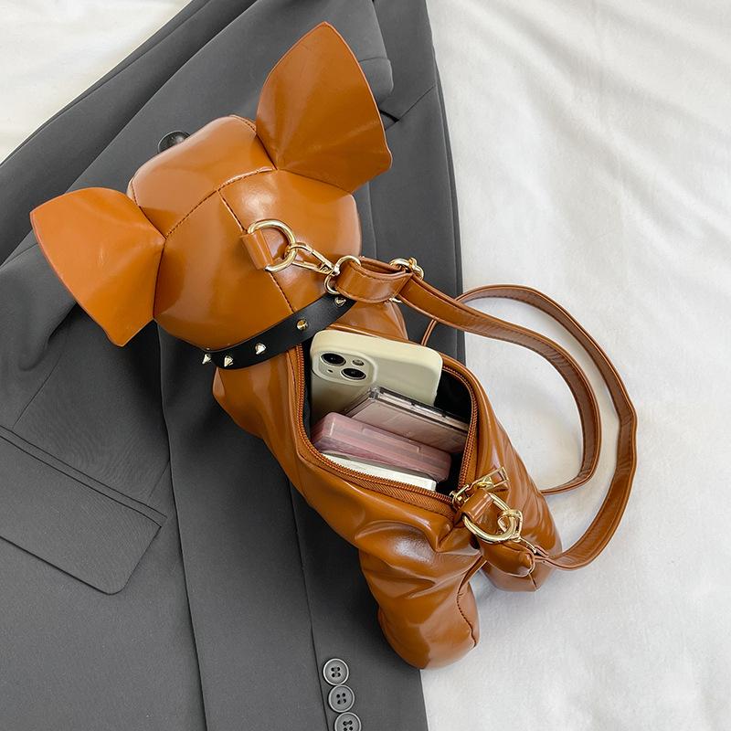 Cute Doll Crossbody Bag Bag Female Doll Puppy Shoulder Bag Niche Design Bag