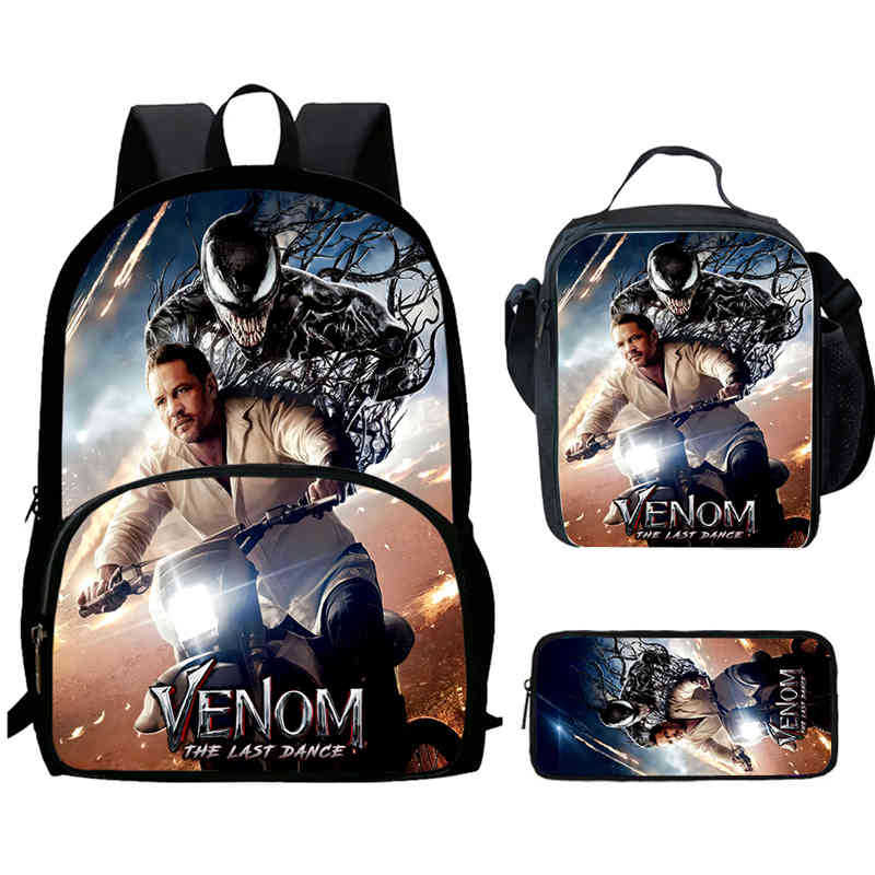 Школьный рюкзак Venom 3 Высокое разрешение Многофункциональный Оксфорд Легкий Рюкзак