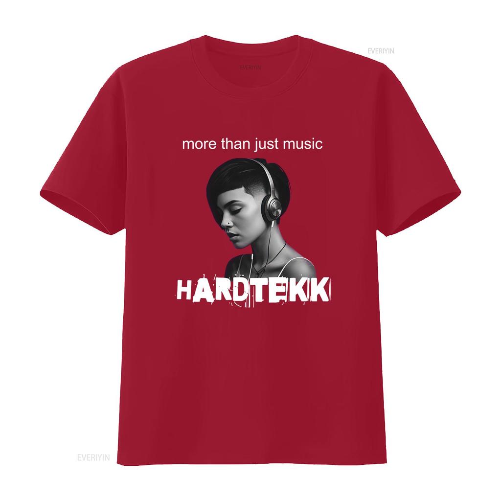 HARDTEKK T Shirt More Than Just Music Perfect for Bass Lovers with Beat in Heart Style Vibes vintage Washed Casual Soft graphic