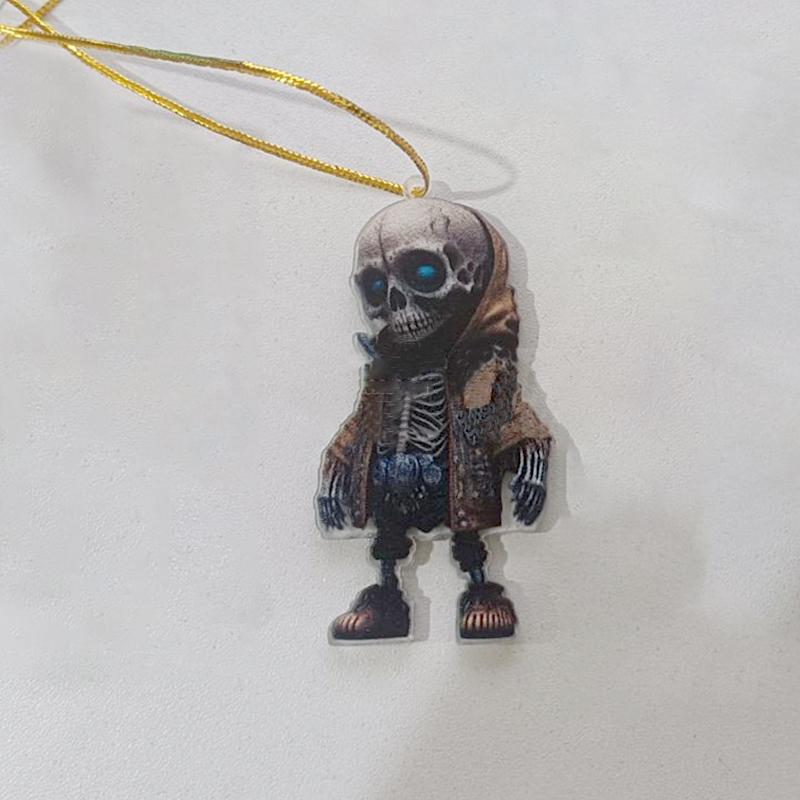 Halloween Cool Resin Statues Acrylic Flat Wall Hangings Skulls Decorations Home Living Room Party