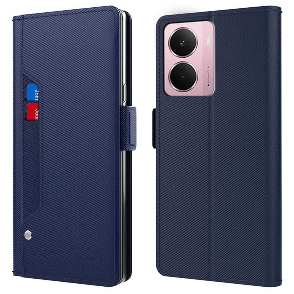 Phone Case For Realme P3 5G/14 5G/Neo7x 5G Stand PU Leather Cover Card Holder Mirror