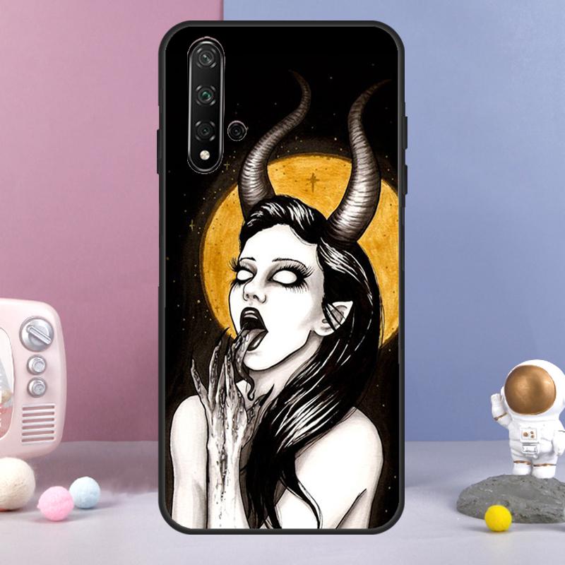 Чехол Devil Satan Для Huawei Nova Y72 Y61 Y91 Y73 Y90 Y70 Y60 12s 12i 11i 8i 9 10 SE P60 P30 Pro P40 Lite