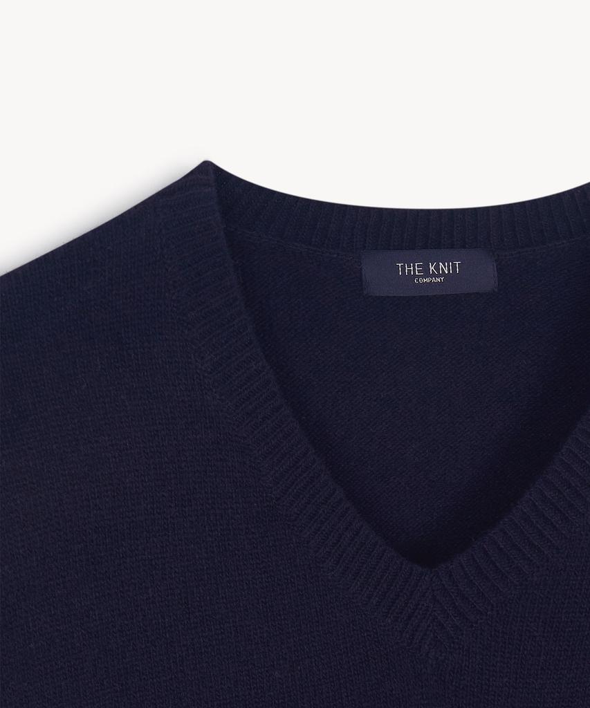 THEKNITCOMPANY (женщины) Шерстяной кашемировый свитер с V-образным вырезом 6 цветов