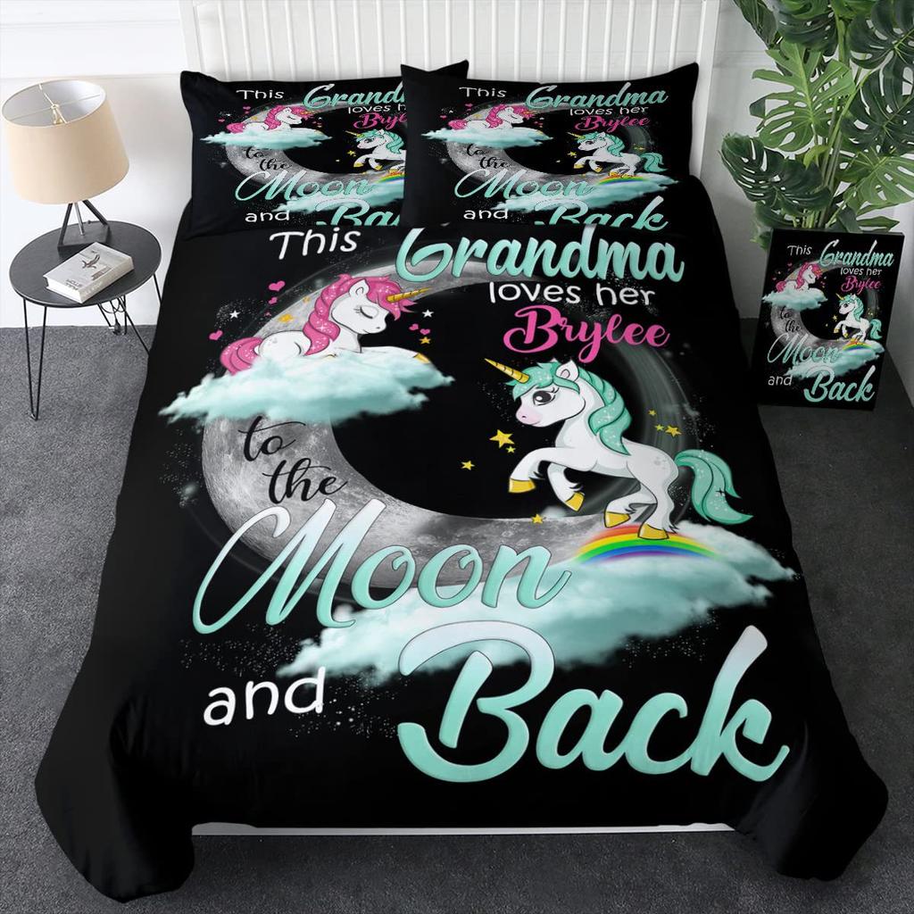 Трехсекционный пододеяльник «Единорог в мечтах»