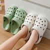 Women's Hole Shoes for Summer: Outdoor, Indoor, Non-Slip Cartoon Slippers for Couples - Beach and Home Wear.