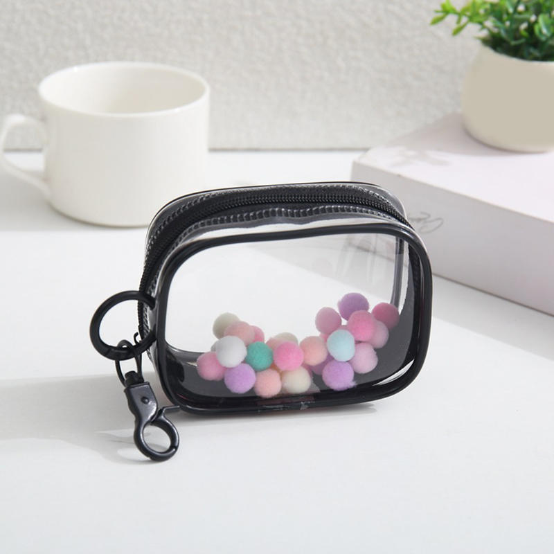 Маленький прозрачный пакет для демонстрации фигурок с брелоком, чехол для переноски фигурок, предметов коллекционирования, высокое качество, портативный, на молнии, водонепроницаемый, мини-кошелек для кукол