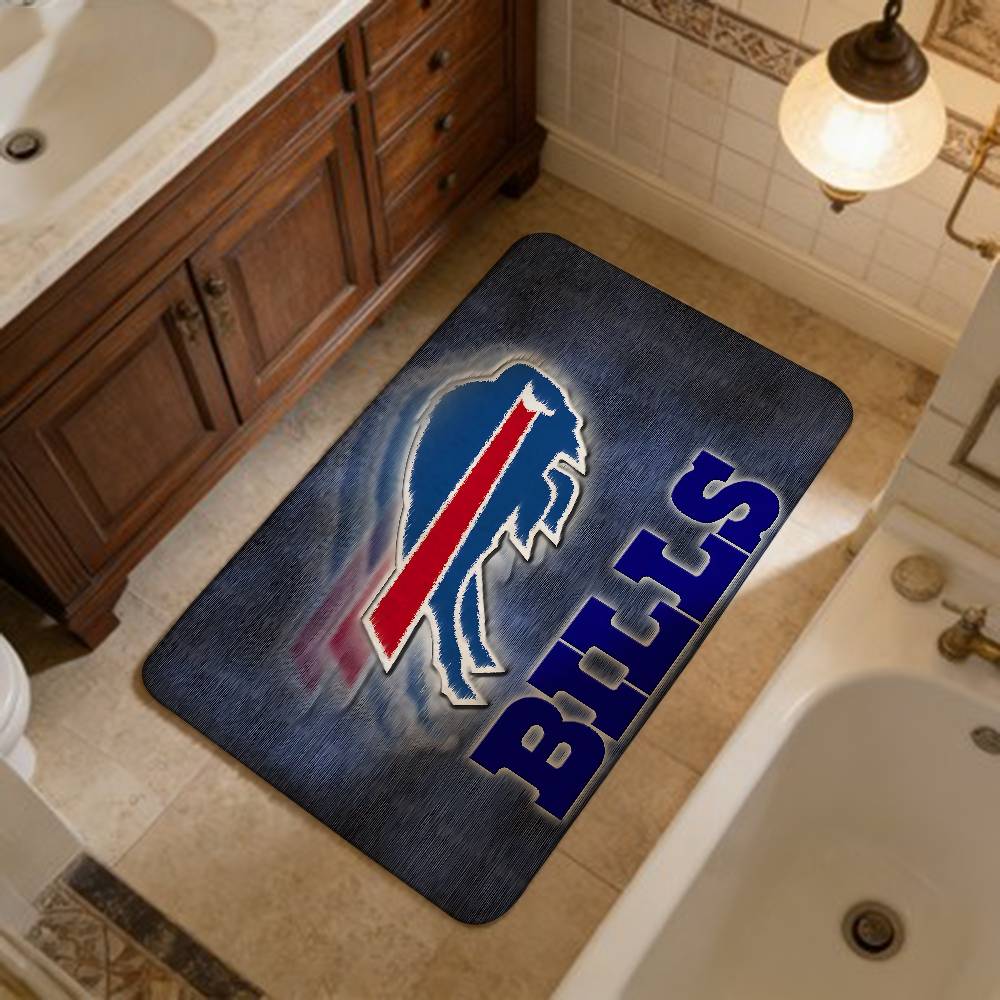 Cool B-Buffalo-B-BillS Bathroom Mat Anti-slip Absorb Water Long Strip Cushion Bedroon Mat Welcome Doormat