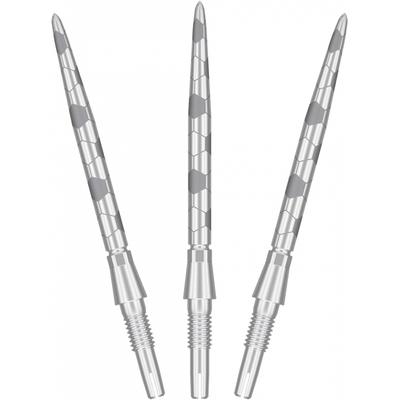 Набор наконечников для дартса Target Darts Swiss Storm Onyx, 3 шт., 30 мм, серебристые