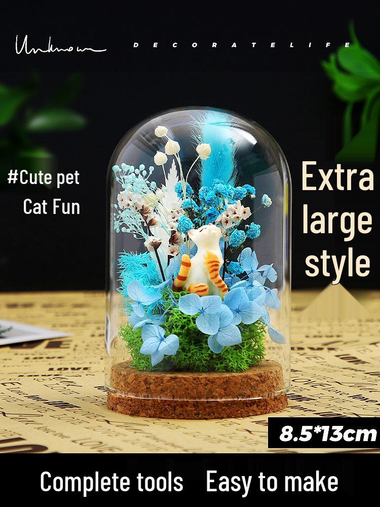 Handmade Double Ninth Festival Gift: DIY Preserved Flower Glass Dome Ornament