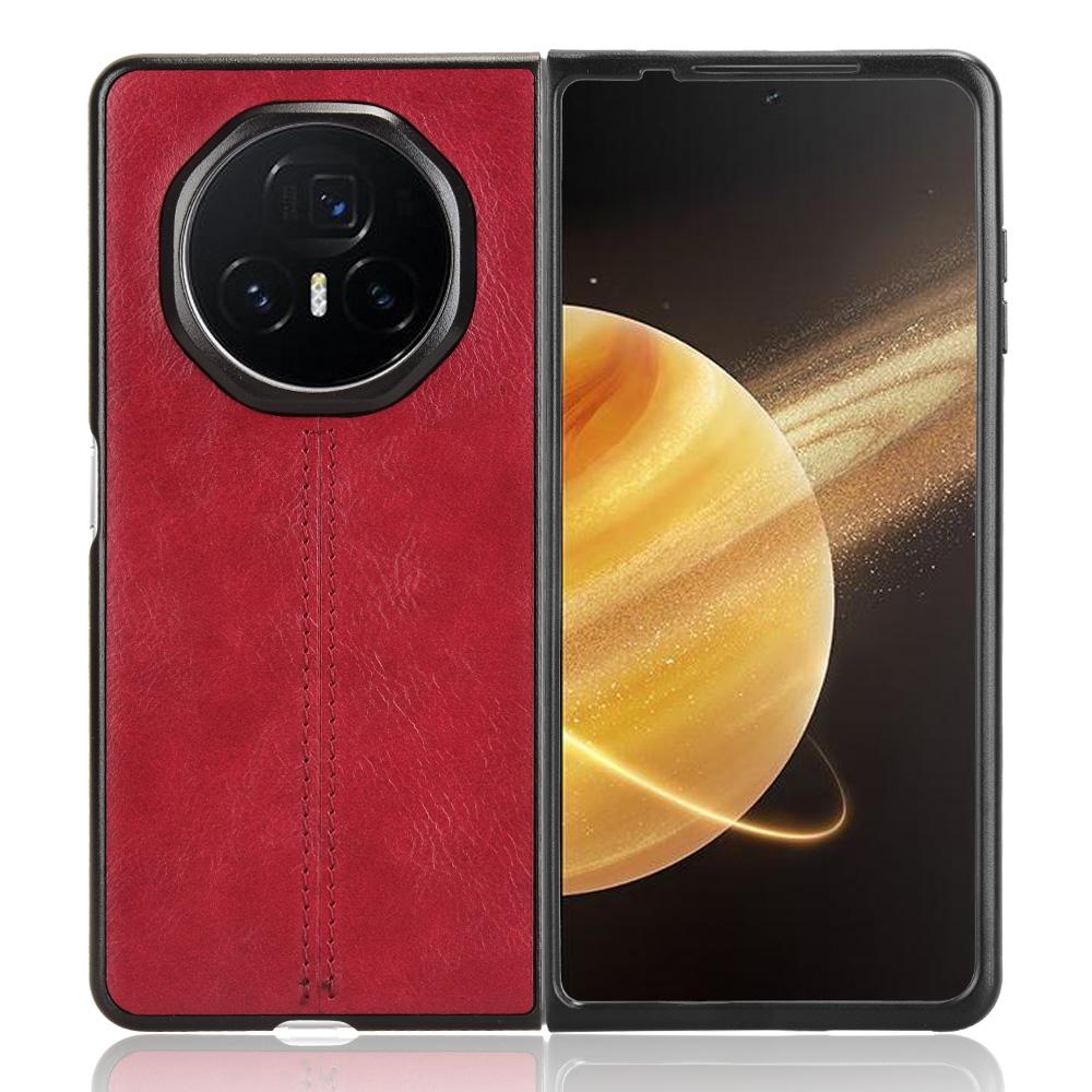 Для Honor Magic V3 5G Чехол Кожа с текстурой коровьей шкуры+PC Чехол для телефона Строчки