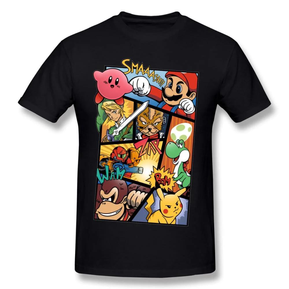 Футболка Smash Bros, Футболка SSBM, Super Smash Brothers, Футболка GameCube
