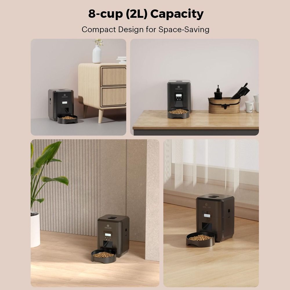 APP Control 2L Smart Cat Feeder Timed Dog Dry Food Dispenser Automatic Dog Feeder For Cats Dog