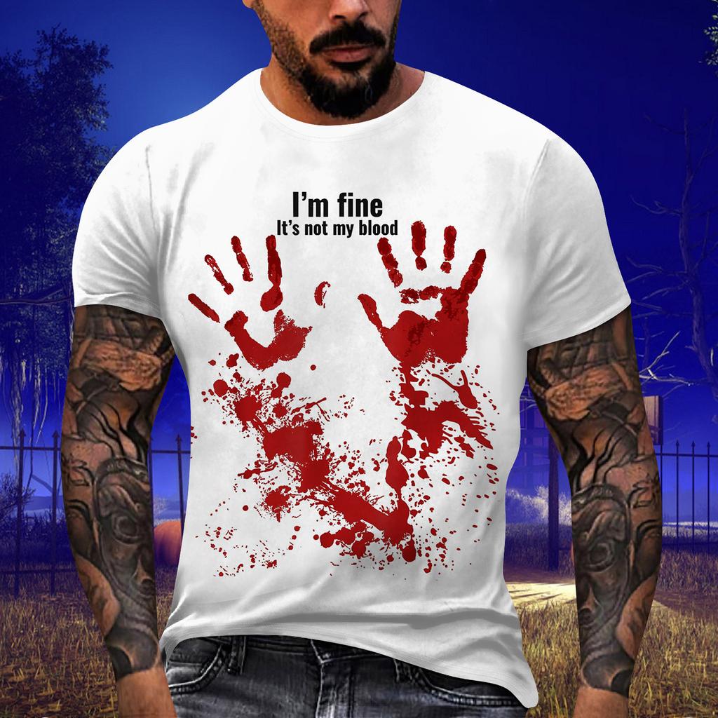 Men's T-shirt T-shirts Graphic Text Pool3D Printing Street Casual Short Sleeve Printed Clothing Basic