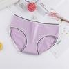 Cute Girls Solid Color Low Waist Slim Panties Breathable Cotton Underwear Briefs