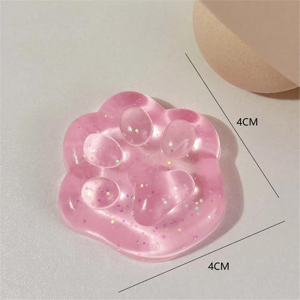 Моти Таба Сквиши НОВАЯ Игрушка-Непоседа Мини Каваи Плюшевая Кошачья Лапка Силиконовая Маленькая Кошачья Лапка Милая Розовая Кошачья Лапка