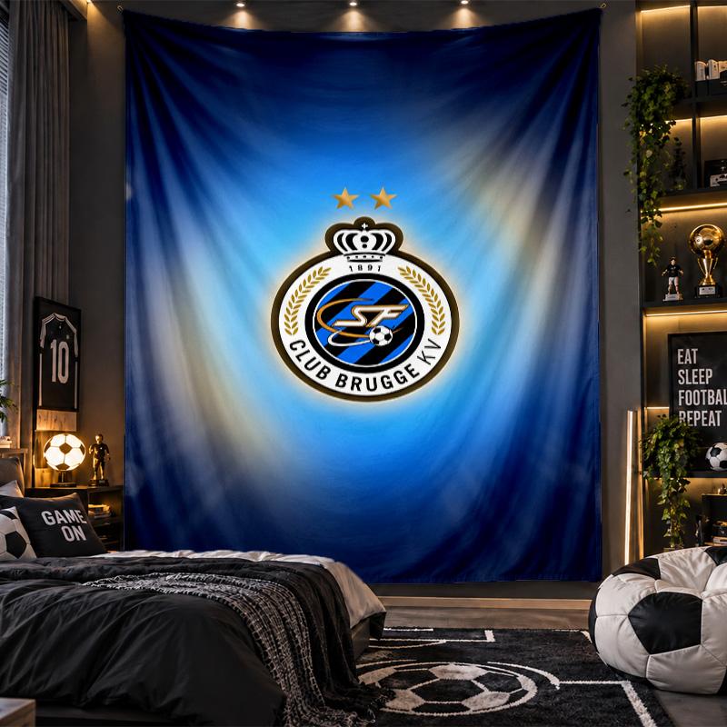 Wall Hanging Tapestry Club Brugge FC Print Cloth for Living Room Bedroom Home Decor