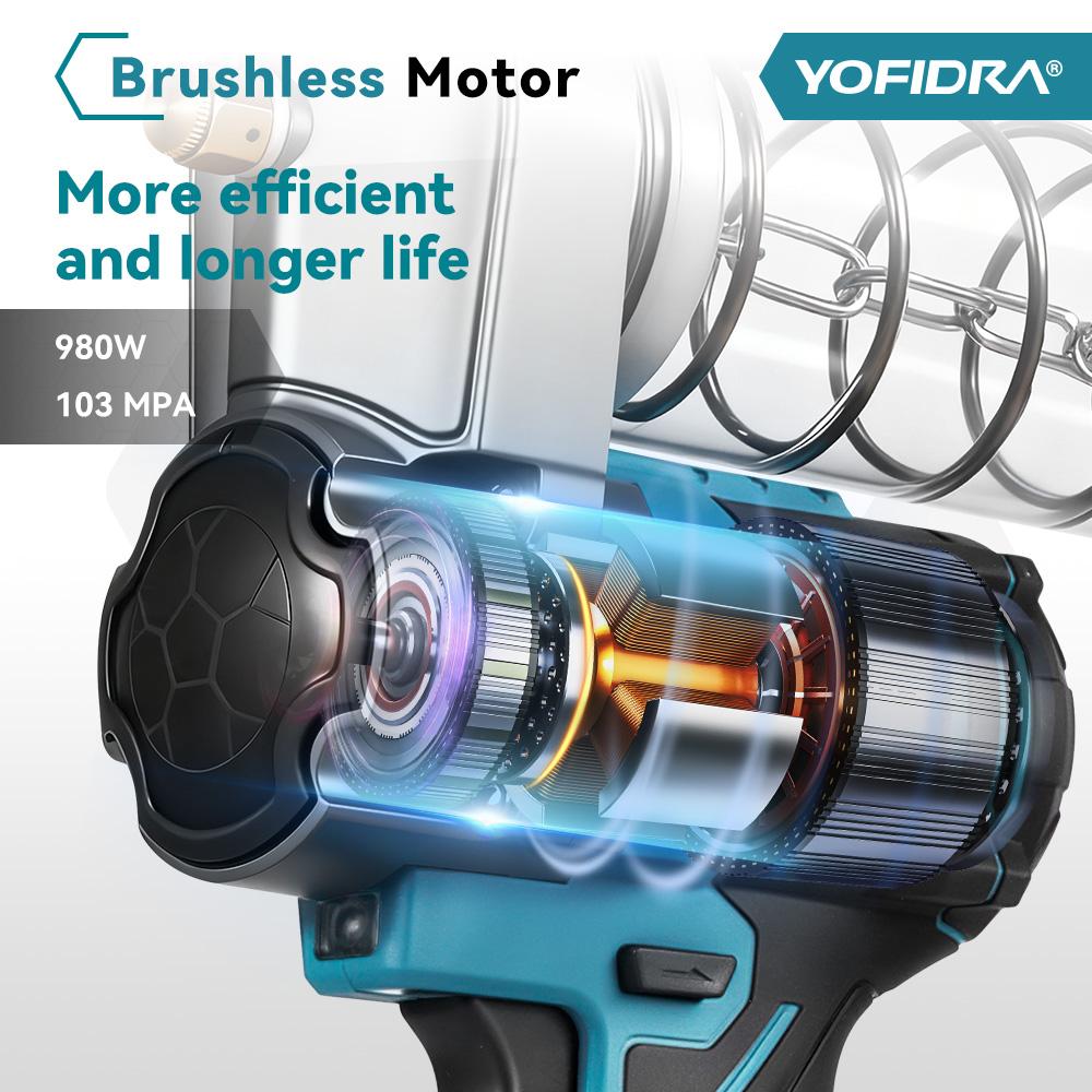 Yofidra Электрический шприц для смазки 15000PSI 103 МПа, Машина для впрыска смазочного масла высокого давления, Шприц для смазки для аккумулятора Makita 18 В, Тип штифта