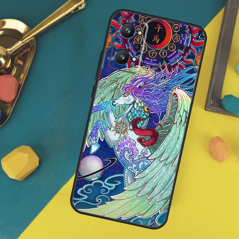 Chinese Zodiac Dragon Tiger Case For Realme 10 11 12 13 14 Pro Plus GT 5 6 6T GT7 Pro C67 C61 C53 C51 C21Y C25S C55 C75