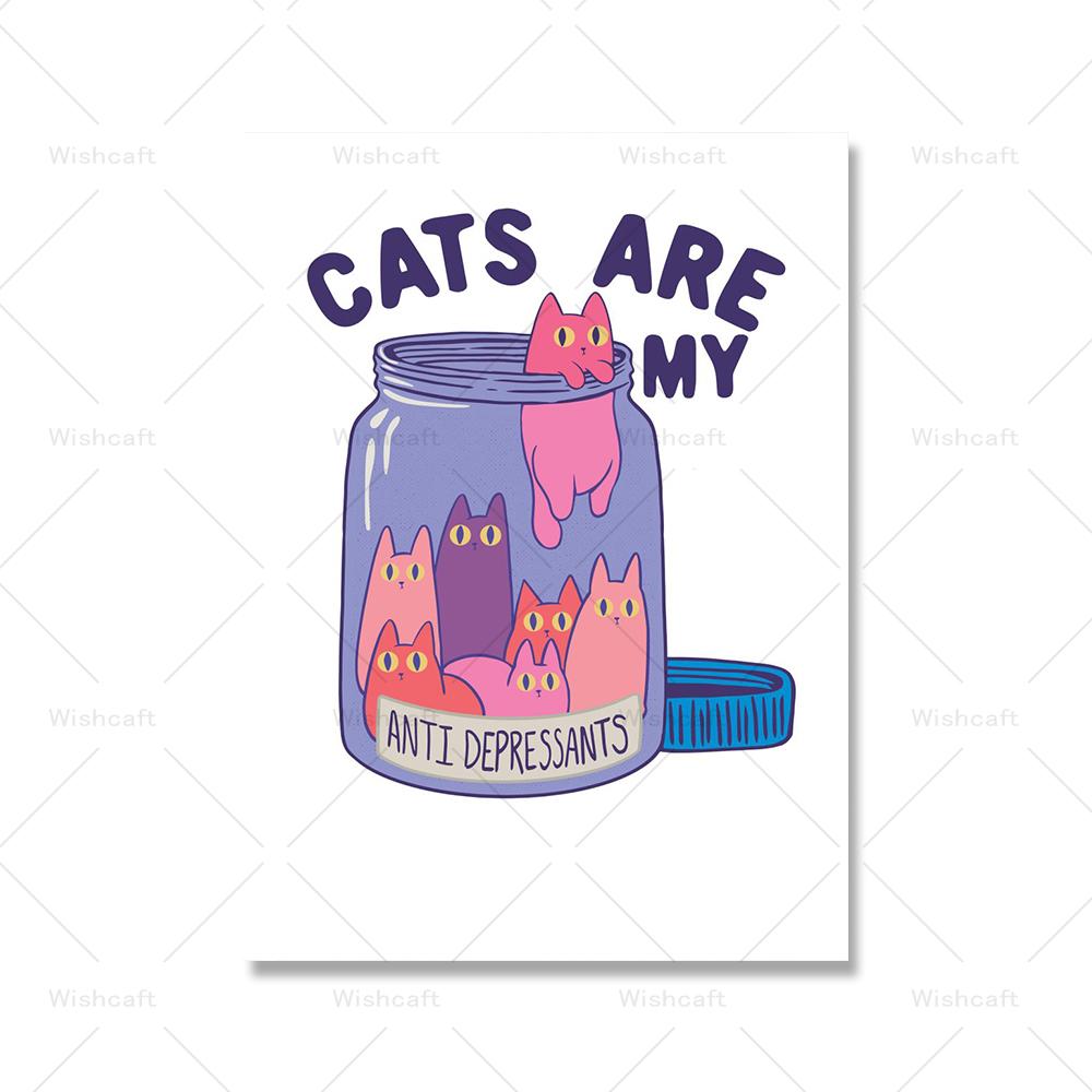 Мрачная татуировка кота на красном солнце, холст, картина, забавный милый кот, самурай, плакат с принтом, детская кровать, домашняя комната, настенное художественное украшение, фотографии