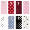 Back Cover For Huawei Mate 20 10 9 Lite Polka Dot Heart Love Pink Red Silicone Soft Phone Case For Huawei Mate 7 8 9 10 Pro Case