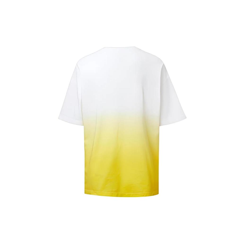 Converse T-Shirts Women's Yellow Crew Neck Moderate Straight Fit (Unisex) T-Shirts 10020993 745