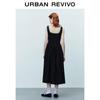 UR French Chic Hepburn Style Pleated Sleeveless Dress