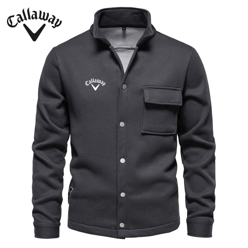 Callaway Вышитый осенне-зимний новый мужской свитшот с длинными рукавами и лацканами, кардиган, декоративный пиджак с карманами
