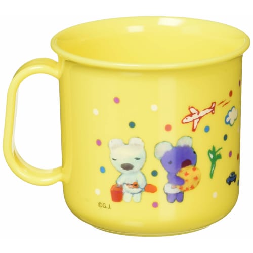 Komori Resin Cup Penelope Heat-Resistant Cup, Yellow, 200ml, Microwave Safe, Made In Japan