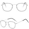 Men Women Eye Protection Portable Metal Eyeglasses Anti-Blue Light Glasses Ultra Light Frame Computer Goggles