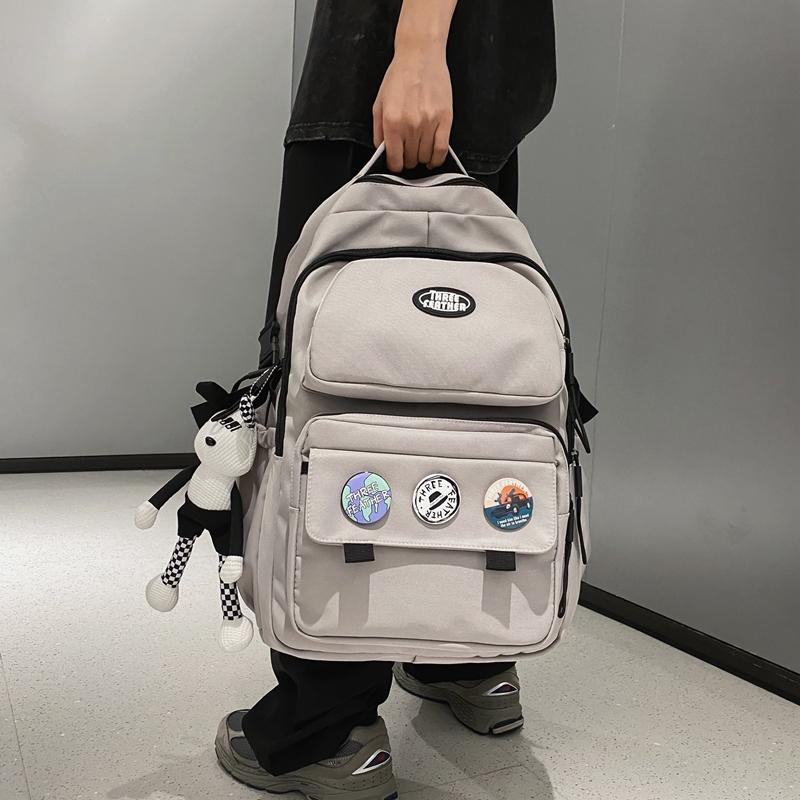 Men's Backpack Student's Lightweight Schoolbag Women's Large Capacity Backpack