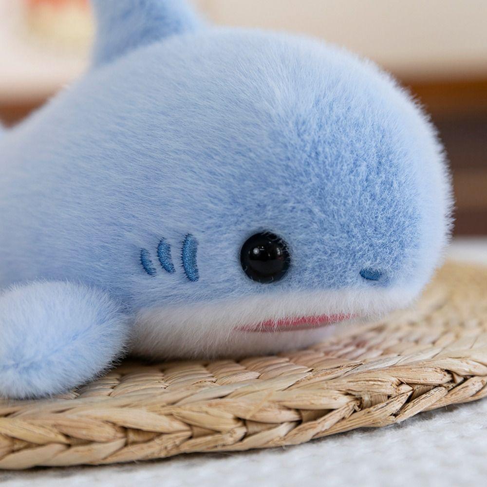 Fluffy Simulation Stuffered Whale Doll Soft Marine Animal Stuffed Doll  Home Decor