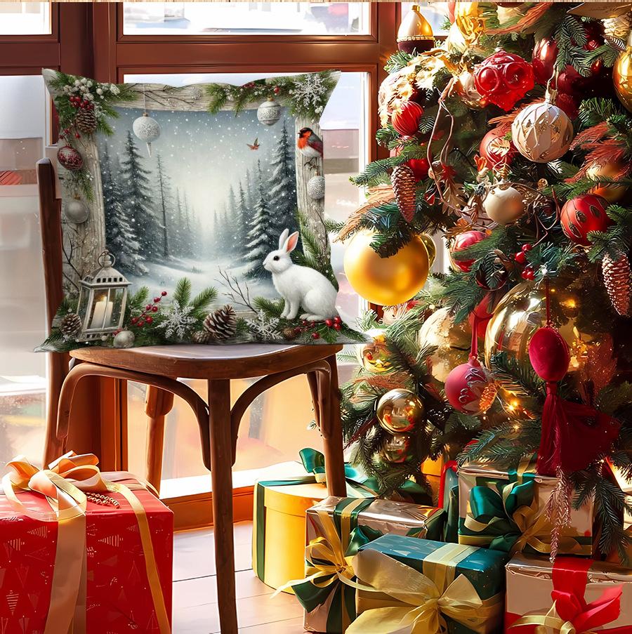 Christmas European Decorative Throw Pillow Case Pillow Case Sofa Living Room Cushion Pillow Case