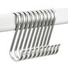 5/10/20pcs 304 Stainless Steel S Shaped Metal Hanging Hooks for Hanging, Metal Kitchen Pot Pan Hanger Storage Rack Closet S Type Hooks