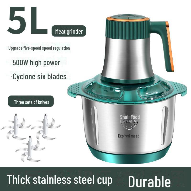 Автоматическая мясорубка и бытовой миксер из нержавеющей стали объемом 5 л