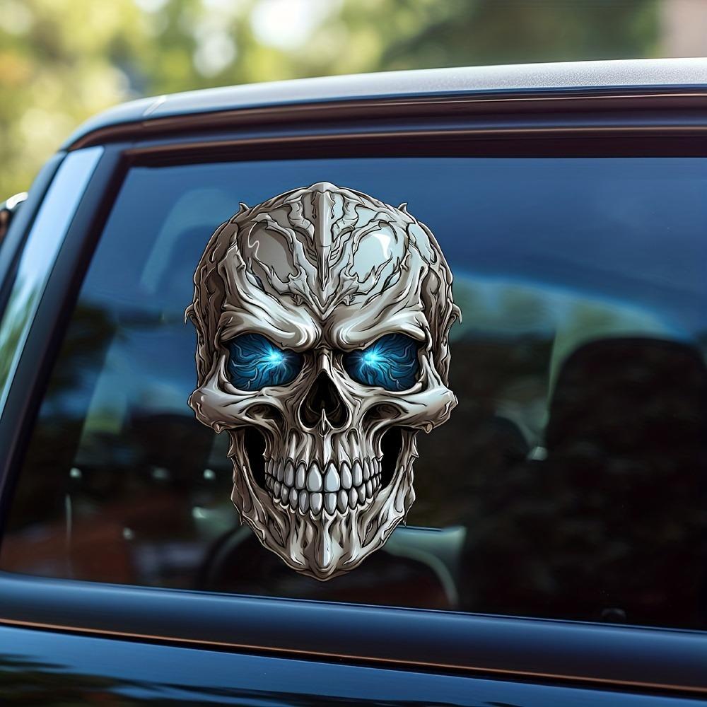 Страшная Голова Черепа Автомобильные Наклейки Мотоциклетные Наклейки Автомобильное Стекло Бампер DIY Стайлинг Кузова Мотоцикл Лобовое Стекло Бак Декорация 1 шт.