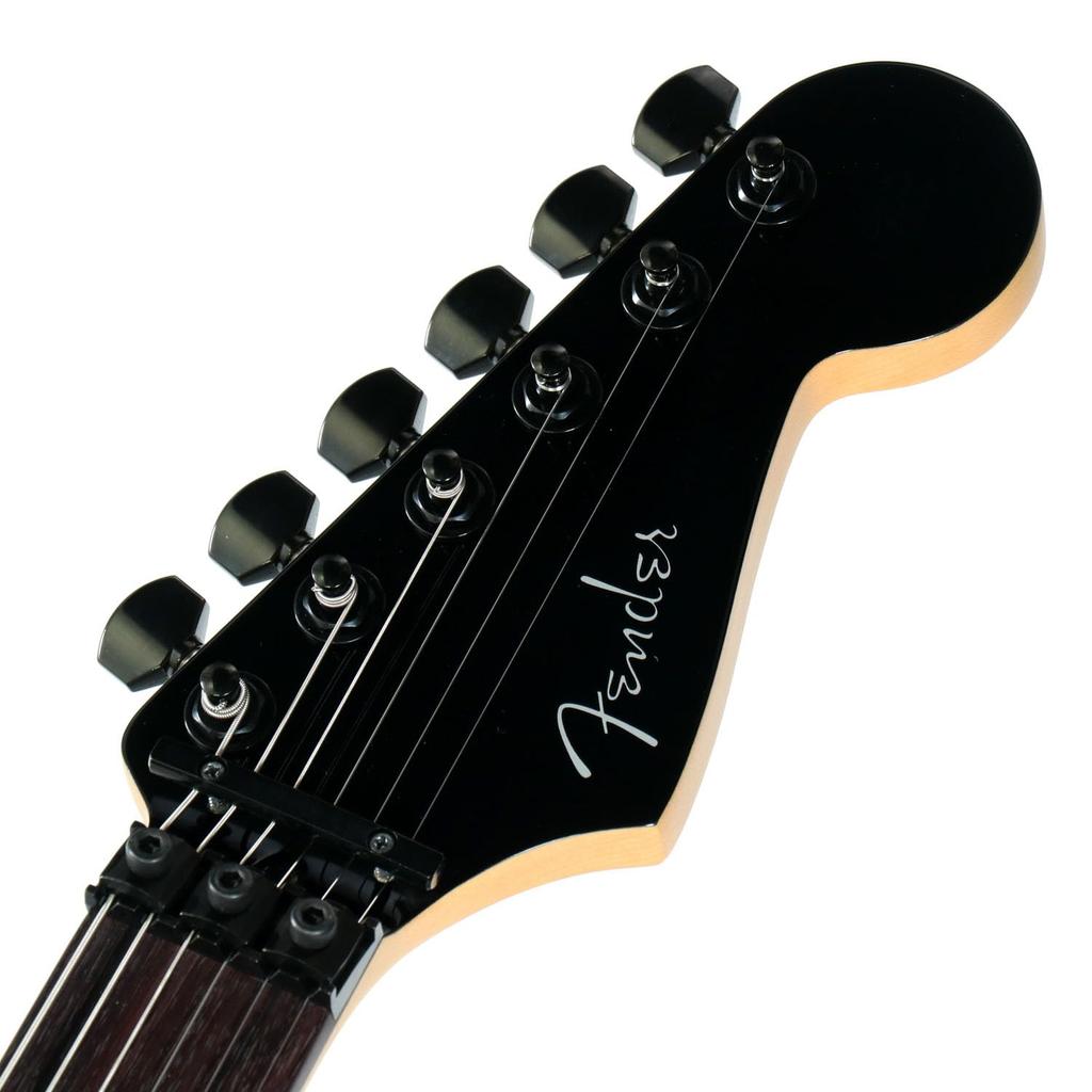 Fender /ISHIBASHI FSR MIJ Hybrid II Stratocaster HSS Koa Top Black Hardware