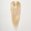 HAIRCUBE Блондинка Remy из натуральных волос для женщин с истонченными волосами, парик для волос с челкой, шелковая заколка на основе, топпер, верхние волосы
