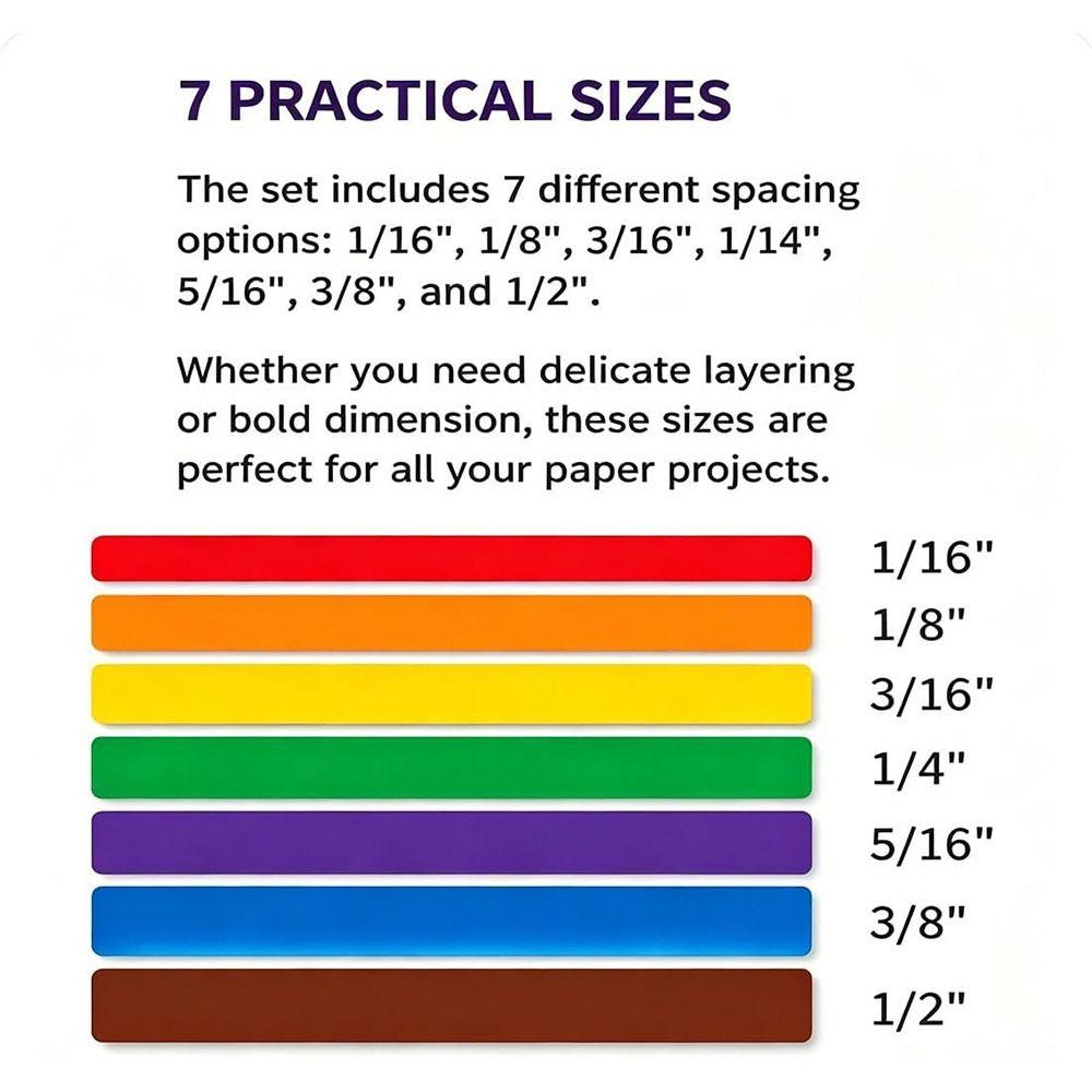 7PCS Color Coded Paper Crafting Alignment Guides Card Alignment Tools  Craft Supplies