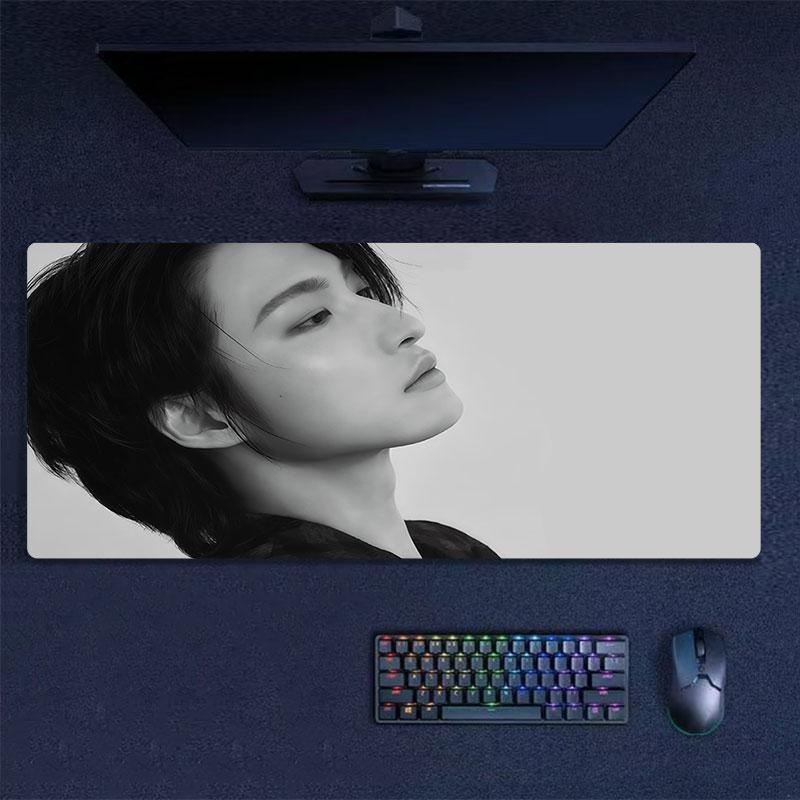 Seonghwa Mouse Pad, Large Gaming Desk Mat, Non-slip XXL Mousepad for Laptop & Tablet, Mini PC Playmat with Stitched Edges