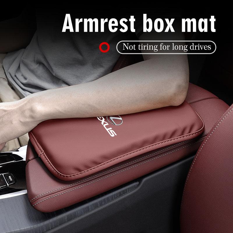 Car Armrest Mat Leather Arm Rest Sof Pad Protection Cushion For Lexus F SPORT ES RX NX LS UX LM LX GX LC RZ IS CT GS RC HS SC TX BT9