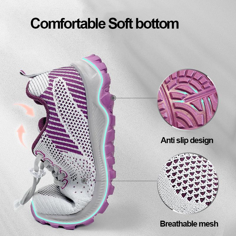 Модные Дышащие Беговые Кроссовки для Женщин Легкие Нескользящие Спортивные Кроссовки Женские Мягкая Подошва Повседневные Уличные Тренировочные Обувь