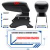 Universal Sliding Armrest Content Box Central Console Black New Container Front Armrest Box