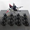 14 шт. MOC Средневековые Гномы Воины Эльфы Рыцари Властелин Колец Урук-хай Орк Солдат Рохана с Фигуркой Короля-Чародея Лидера Строительные Блоки Игрушки