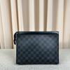 [Б/У] Pochette Voyage MM 'Черный холст Damier Graphite' - Очень хорошее состояние #1BMLJ3Q