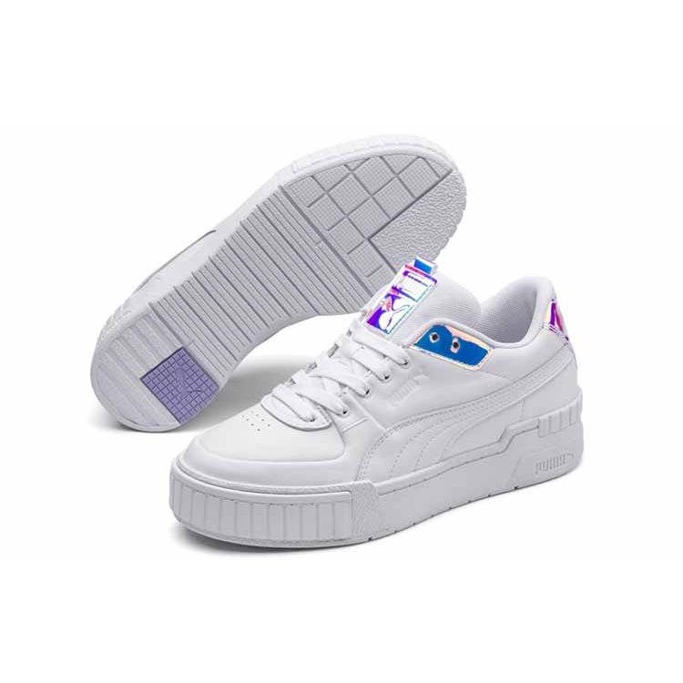 Puma Womens Cali Sport Glow 'Purple Heather' (women's sizes) White / Purple Heather Skateboard Shoes 373083 01