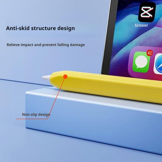 Карандаш USB C Силиконовый чехол Ультратонкий емкостный рукав Защитный чехол для карандаша для Apple Pencil