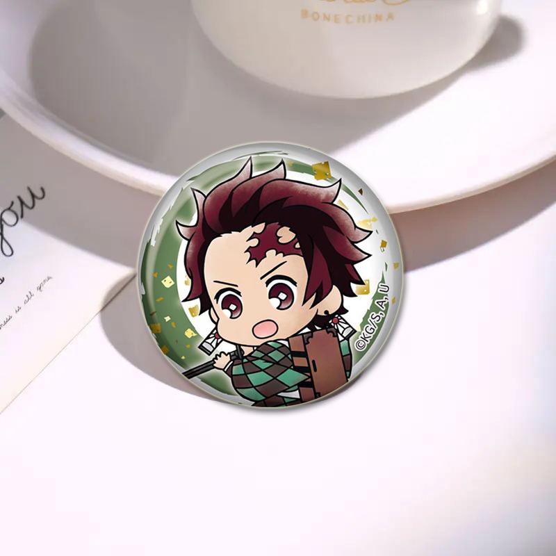 32/44/58 мм Kamado Tanjirou Hashibira Inosuke, мультяшные булавки, Kochou Shinobu Kamado Nezuko Agatsuma Zenitsu, значки, аниме, броши «Убийца демонов»