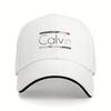 1 бейсболка Calvin с регулируемой лентой, красно-серого цвета, стиль "dad hat", дышащая сетка, задний козырек, подходит для мужчин и женщин