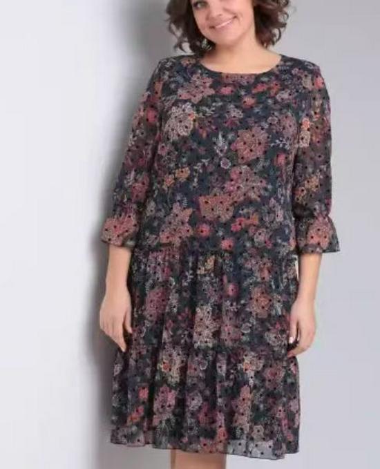 2025 Шикарное повседневное платье с принтом в стиле кросс-бордер